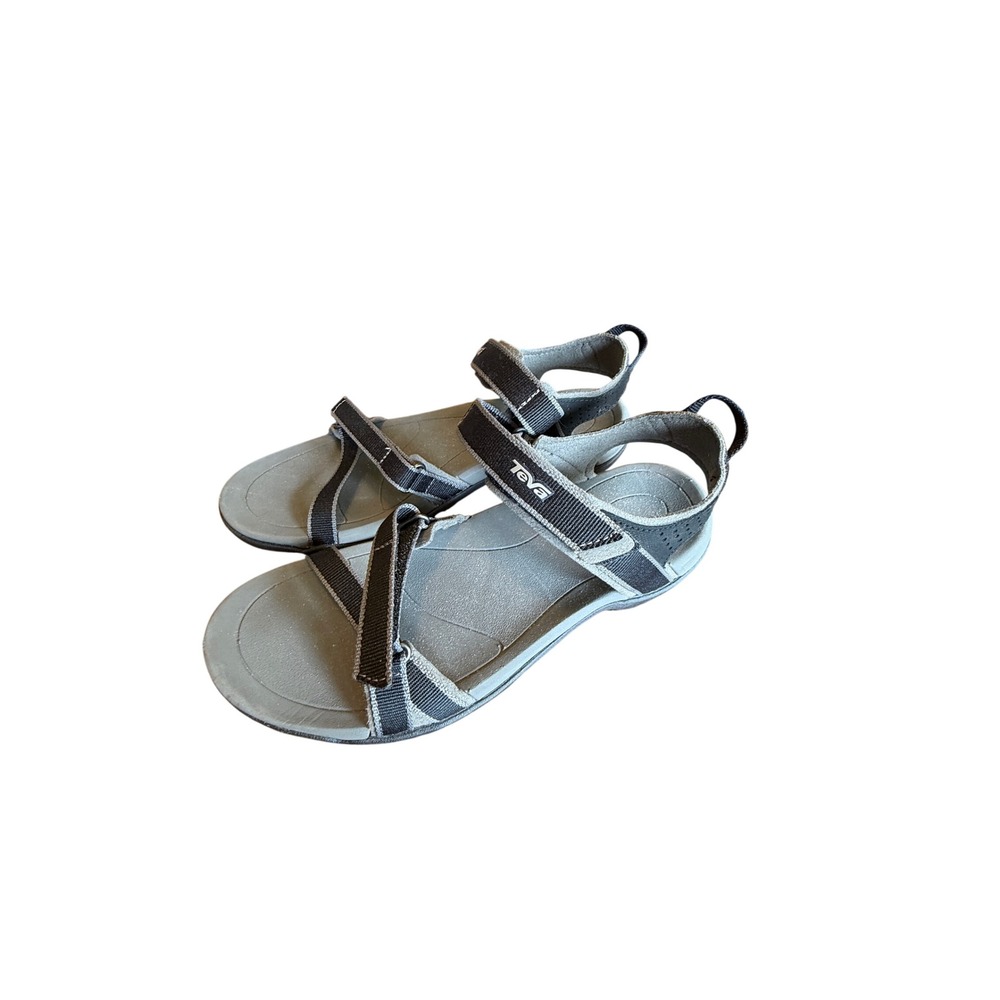 Teva Verra Sandals Womens 7 Gray Black Hiking Sport Strappy Outdoor 1006263
